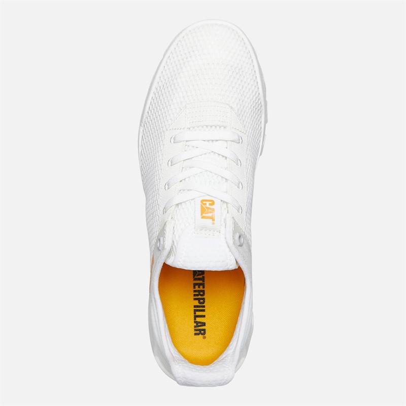 Caterpillar Mens Hex Lite Vent Shoes Bright White