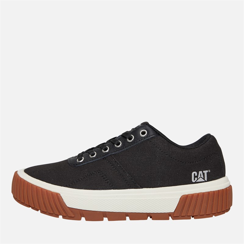 Caterpillar Womens Amp Canvas Shoes Black/White