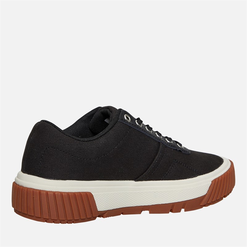 Caterpillar Womens Amp Canvas Shoes Black/White