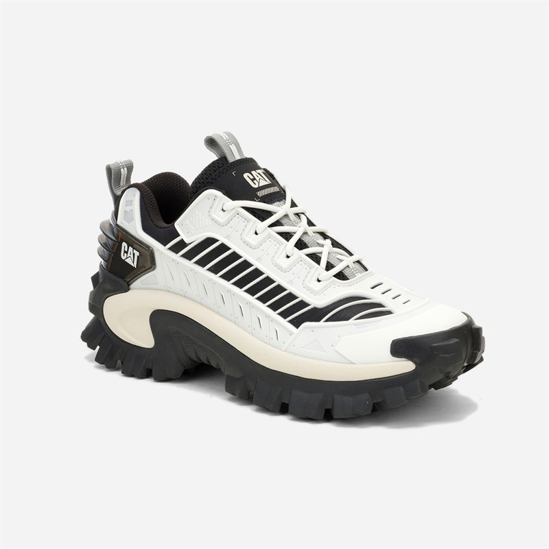 Caterpillar Mens Intruder Mecha Trainers Bright White/Black