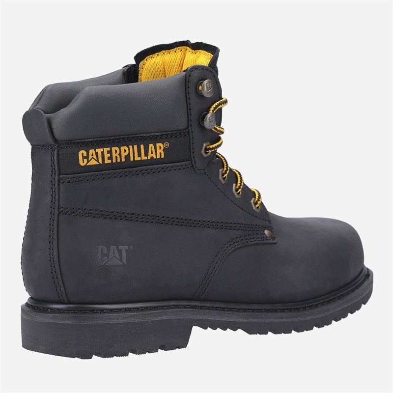 Caterpillar Mens Powerplant Sb Safety Boots Black Nubuck