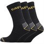 Caterpillar Herre Workwear Crew VandreTre Pack Sokker Sort