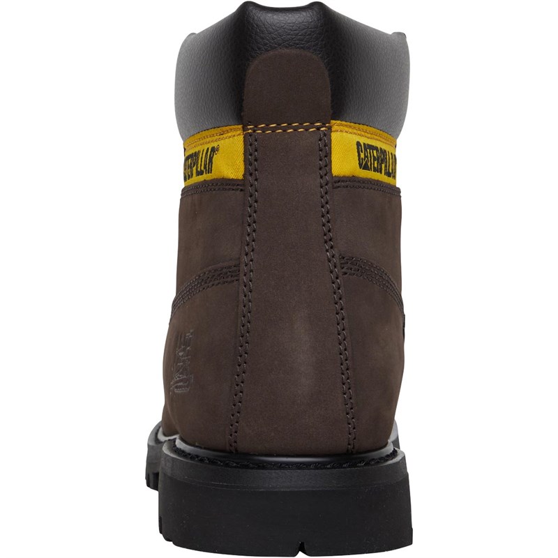 caterpillar chocolate brown leather colorado boots