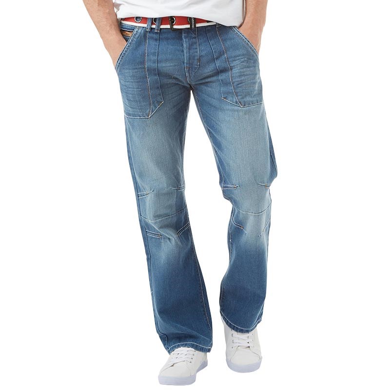 Buy Crosshatch Mens Henderson Jeans Stone Wash