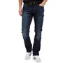 Crosshatch Mens Bancroft Stretch Belted Jeans Darkwash