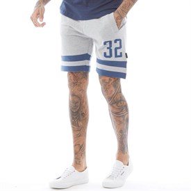 Crosshatch Heren Lempy Jersey Shorts Gemeleerd Grijs crosshatch kopen in de aanbieding