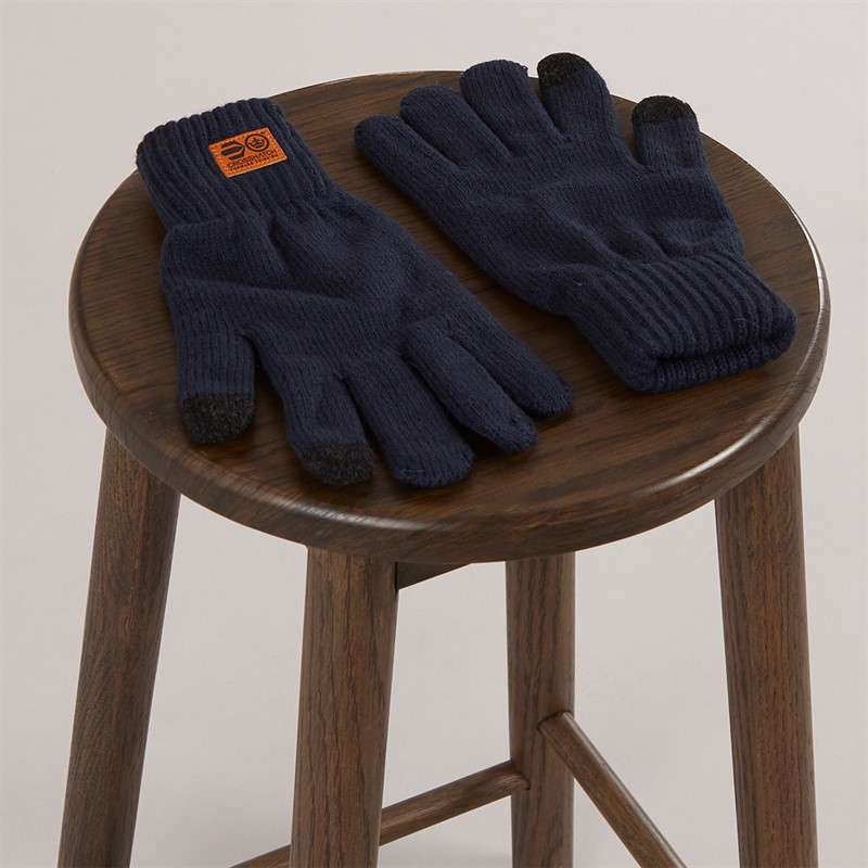 Crosshatch Mens Gloves Navy