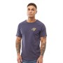 Crosshatch Mens Royalties Piping Trim T-Shirt Navy