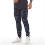 Crosshatch Heren Bricktown Cargo Camo Joggingbroek Marineblauw Camouflage