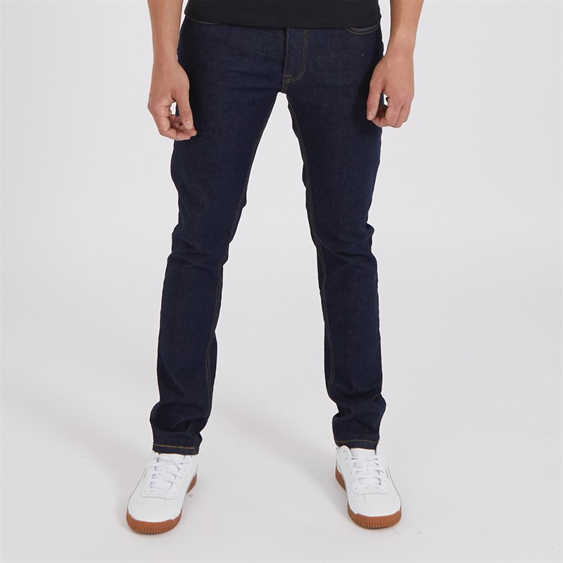 Crosshatch Heren Buraca Slim Jeans Indigo