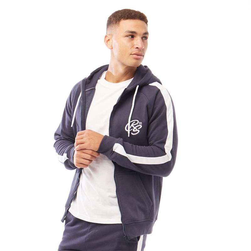 crosshatch zip up hoodie