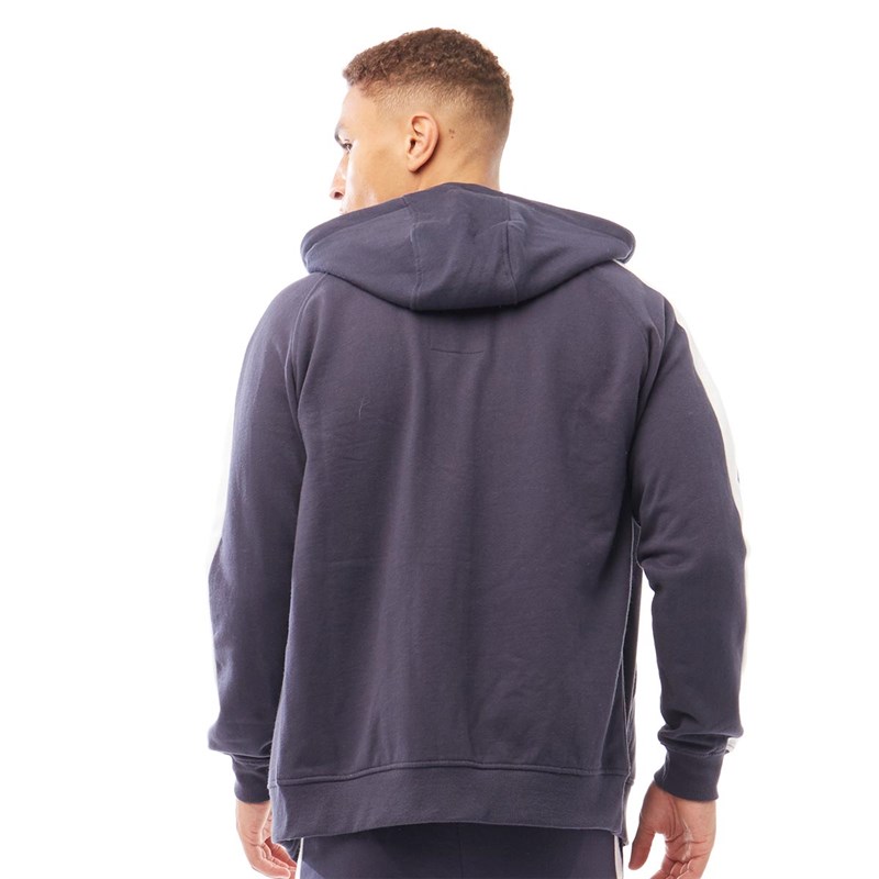 Buy Crosshatch Mens Kreepton Zip Through Raglan Hoodie Navy