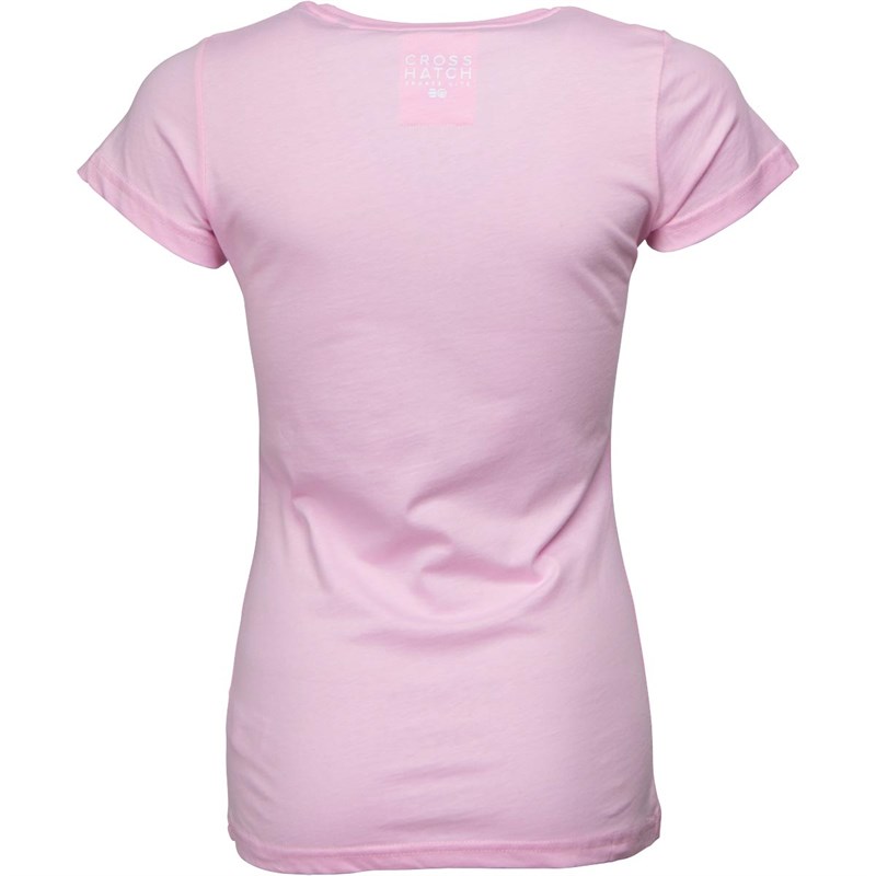 Crosshatch Damen Adrianna T-Shirt Flieder