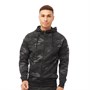 Crosshatch Mens Bricktown Tricot Camo Hoodie Black Camo