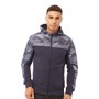 Crosshatch Mens Bricktown Camo Jacket Navy