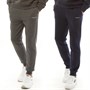 Crosshatch Herre Joggingbukser Topak Navy/Charcoal Marl