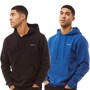 Crosshatch Sweatshirts Homme Lot de 2 Noir/Royal