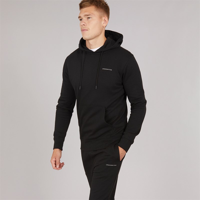 Crosshatch Ensemble Sweat-Shirt et Jogging Chelmere Homme Noir
