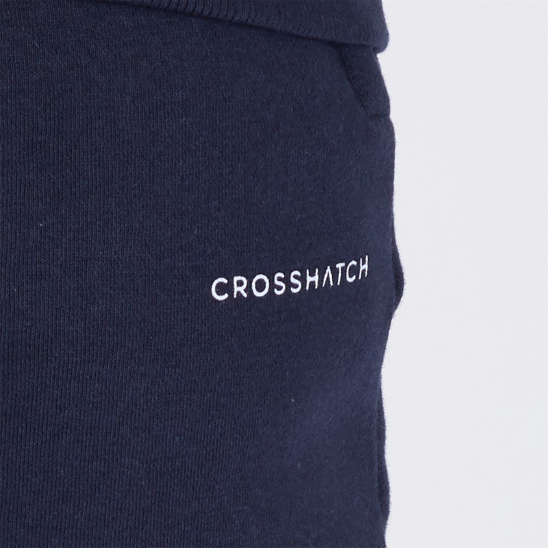 Crosshatch Hoodie en Joggingbroek Set voor Heren Navy