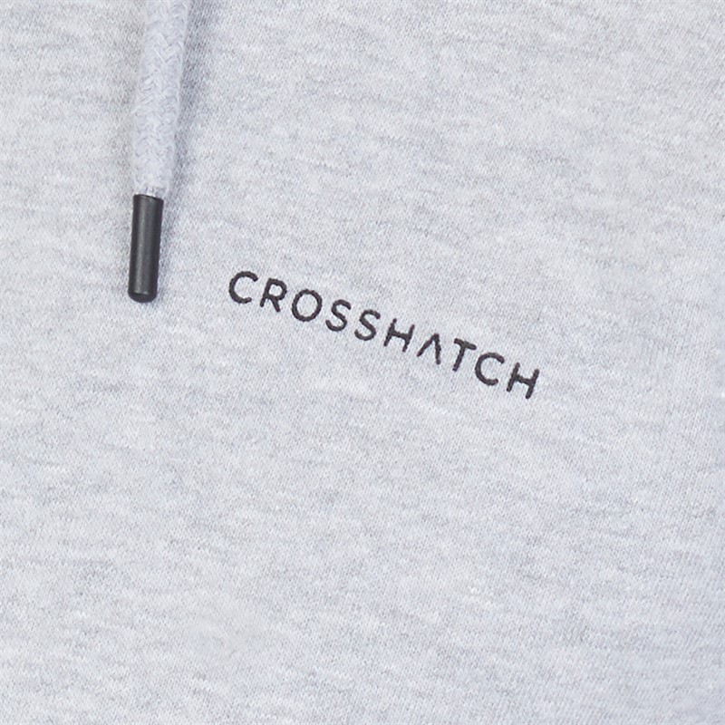 Crosshatch Heren Hoodie en Joggingbroek Set Grijs Melange