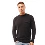 Crosshatch Mens Plankford Crew Neck Jumper Black