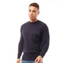 Crosshatch Mens Plankford Crew Neck Jumper Night Sky