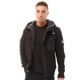 Crosshatch Mens New Jamine Chunky Knitted Hoodie Black