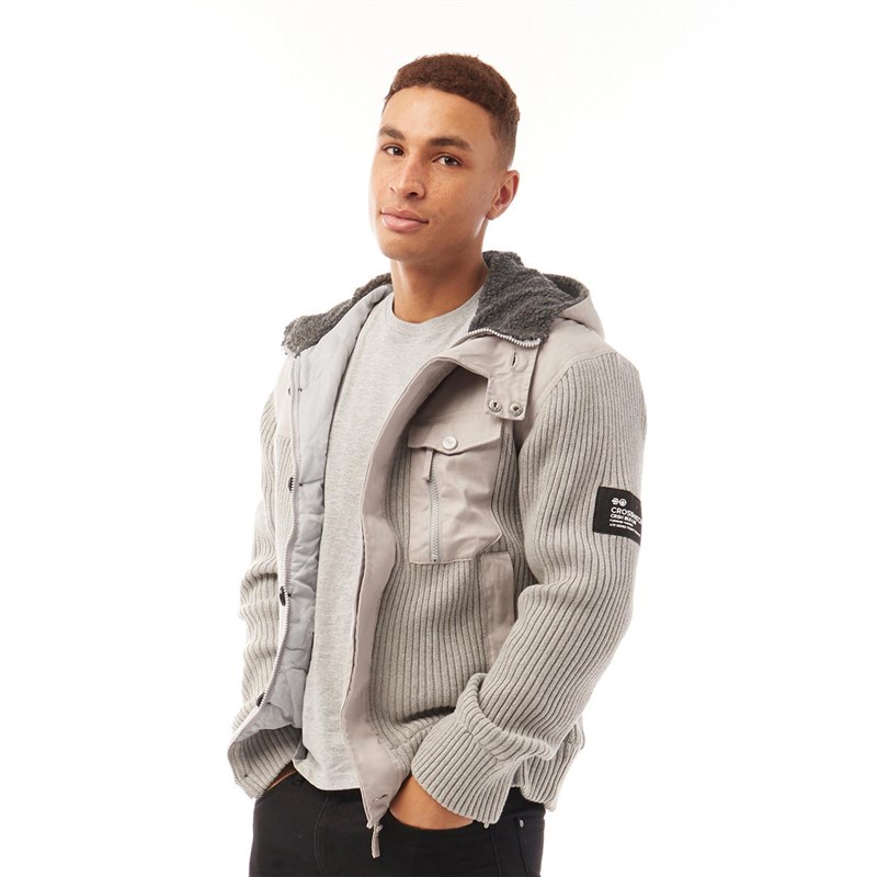 chunky knit hoodie mens