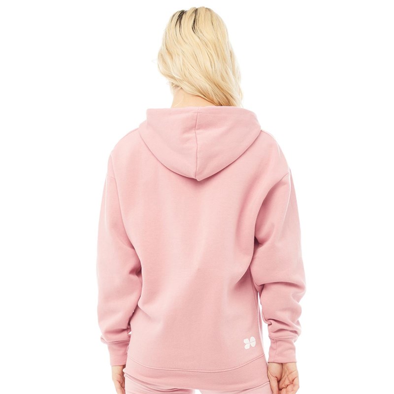 Crosshatch Womens Melbrooks Oversized Hoodie Pink