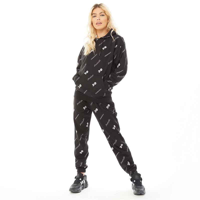 Crosshatch Womens Seaways Hoodie Black