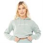 Crosshatch Womens Crushaw Cropped Hoodie Blue