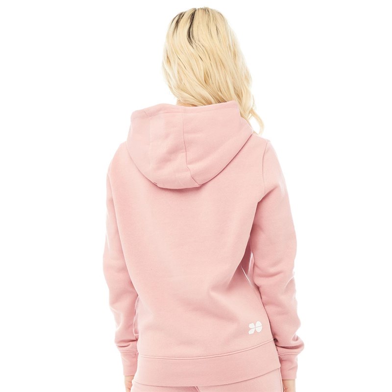 Crosshatch Dames Classico Hoodie Oudroze