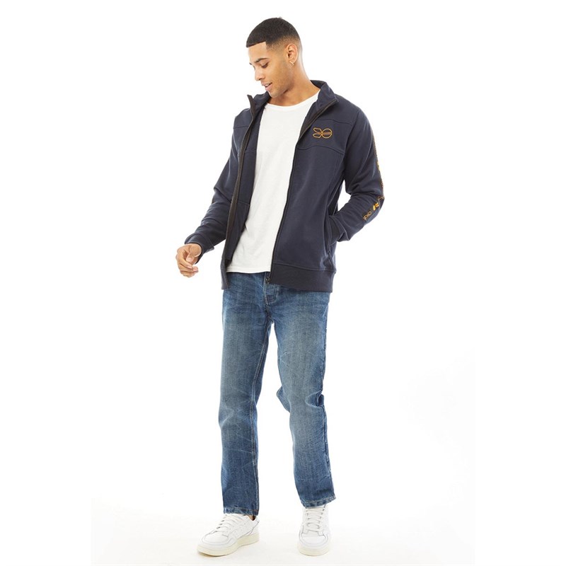 Crosshatch Herren Sweatshirt Navy