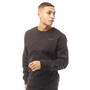 Crosshatch Mens Cruetime Crew Neck Sweatshirt Black