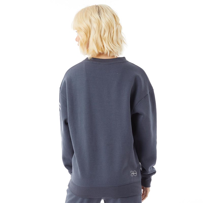 Crosshatch Sweatshirts Evermoore Femme Bleu Ardoise
