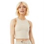 Crosshatch Womens Evermoore Crop Top Stone