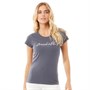 Crosshatch Damen Evermoore T-Shirts und Tops Dunkelgrau