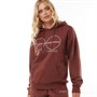 Crosshatch Womens Harrcourts Hoodie Burgundy
