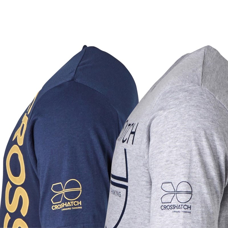 Crosshatch Herren Yousefy T-Shirts Mehrfarbig