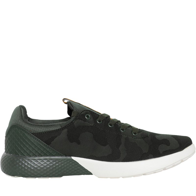 Crosshatch Mens Alesund Trainers Khaki