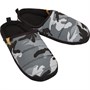 Crosshatch Herren Padfoot Gepolsterte Hausschuhe Tarnmuster Schwarz