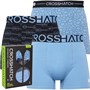 Crosshatch Mens Raske Three Pack Boxers Pack B Riviera/Black