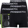 Crosshatch Męskie Astral Bokserki Czarny