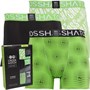 Crosshatch Herren Fadez Boxershorts Schwarz