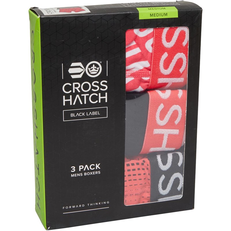 Crosshatch Herren Fadez Boxershorts Magenta