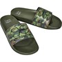 Crosshatch Mens Pridmore Slides Green Camo