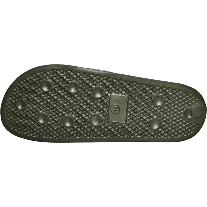 Crosshatch Mens Pridmore Slides Green Camo