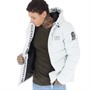 Crosshatch Herren Pittsburgh Gepolsterte Kapuzenjacke Lehm