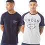 Crosshatch T-Shirts Jimlars Homme Bleu Marine