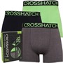 Crosshatch Boxers Knightling Homme Vert Citron